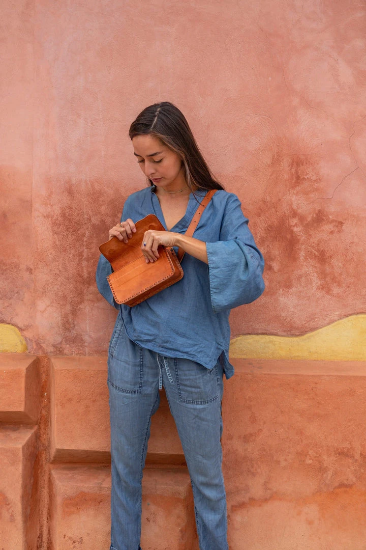Purse & Clutch Leather Belt Bag - Russet Brown Purse & Clutch Leather Belt Bag - Russet Brown