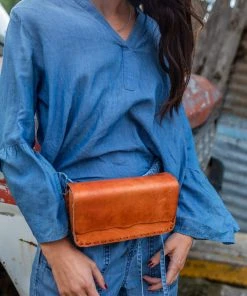 Purse & Clutch Leather Belt Bag - Russet Brown 4 Purse & Clutch Leather Belt Bag - Russet Brown