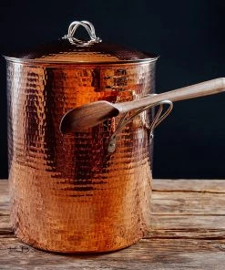 Sertodo Copper Home Goods Big, Beautiful Recycled Copper Stock Pot
