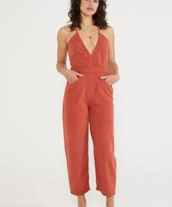 ÉTICA New Arrivals Birdie Halter Jumpsuit - Bossa Nova