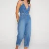 ÉTICA New Arrivals Birdie Halter Jumpsuit - River Rock