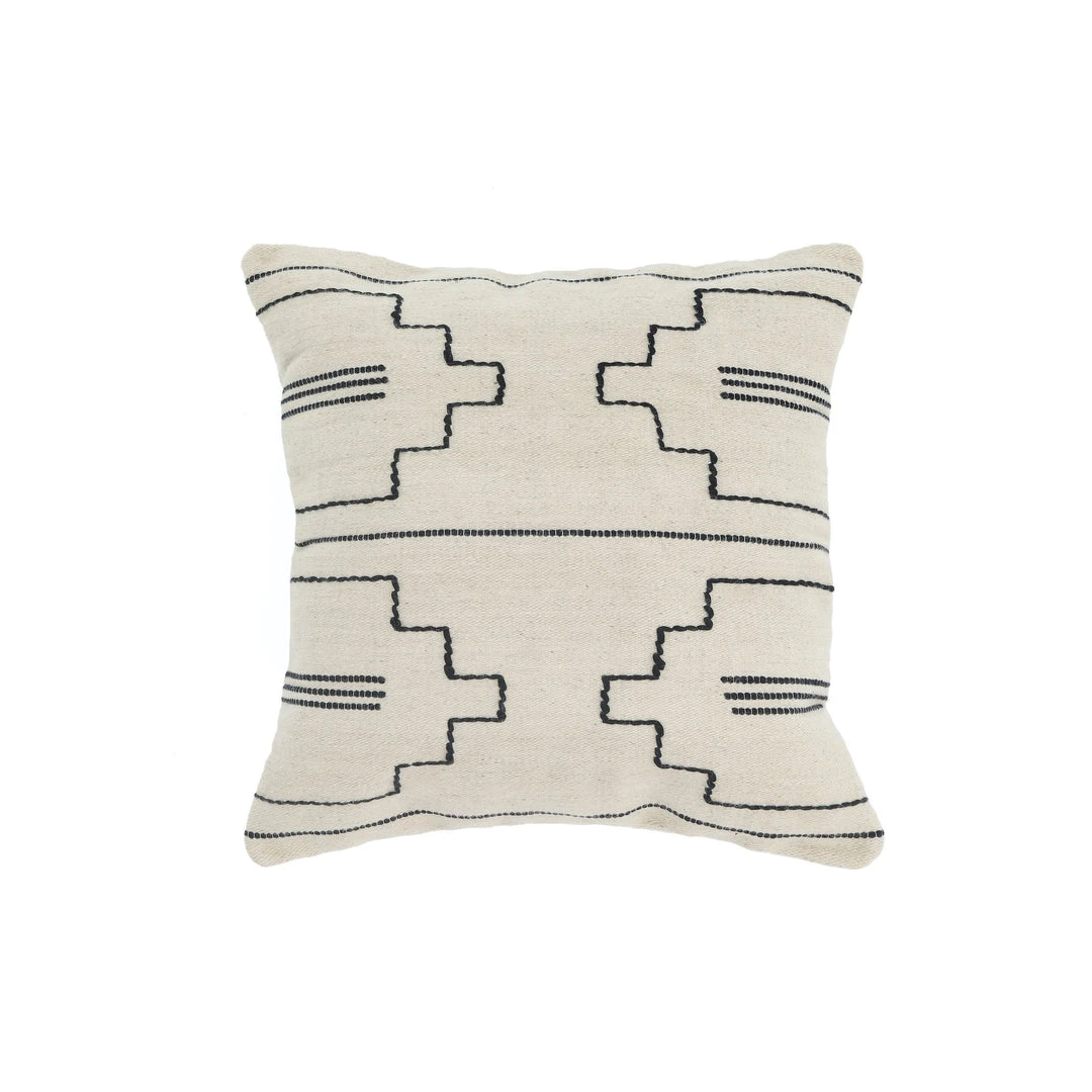 Kiliim Best Sellers Black Drift Wool Throw Pillow Cover Kiliim Best Sellers Black Drift Wool Throw Pillow Cover