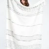 Bloom & Give Best Sellers Duka Throw Blanket - Ivory