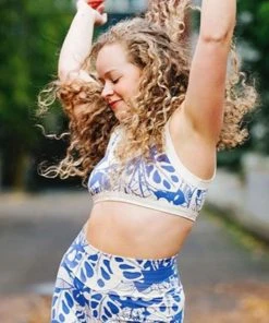 Thunderpants USA Blue Bloem Bralette Fair Trade 1 Thunderpants USA Blue Bloem Bralette Fair Trade