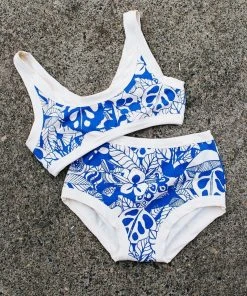 Thunderpants USA Blue Bloem Bralette Fair Trade 3 Thunderpants USA Blue Bloem Bralette Fair Trade