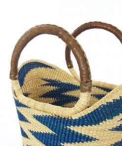 Swahili African Modern Blue Volta Wing Shopper Accessories