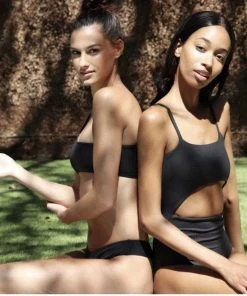 BOLD Swim Soiree Asymmetrical Bikini Set - Black