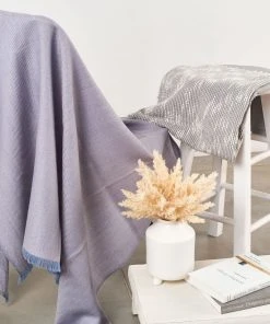 Studio Variously Boro Merino Wool Throw Blanket