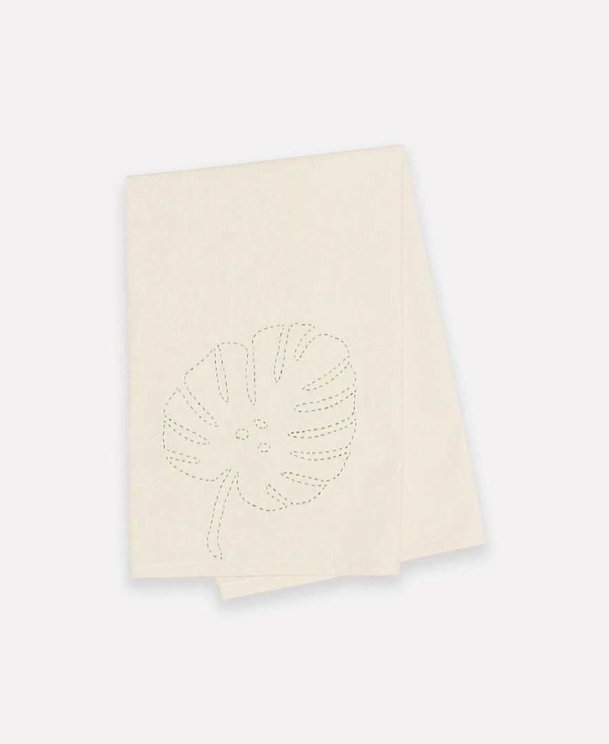 Anchal Home Goods Botanical Tea Towel - Bone Anchal Home Goods Botanical Tea Towel - Bone