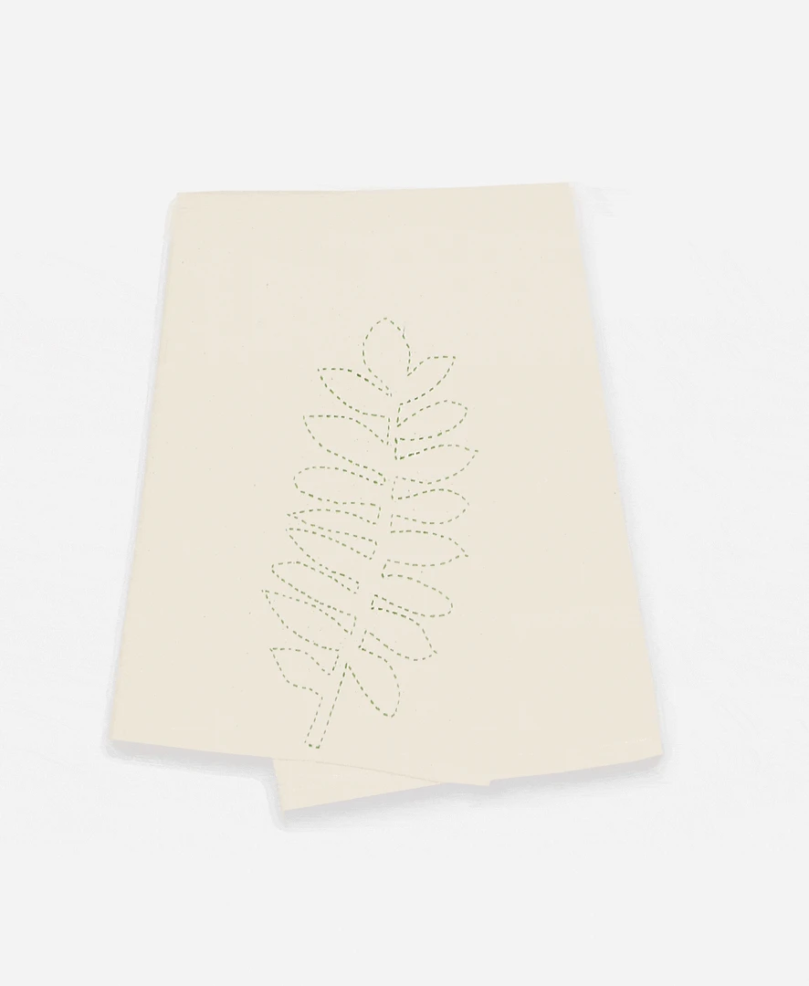 Anchal Home Goods Botanical Tea Towel - Bone Anchal Home Goods Botanical Tea Towel - Bone