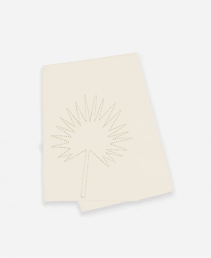 Anchal Home Goods Botanical Tea Towel - Bone Anchal Home Goods Botanical Tea Towel - Bone