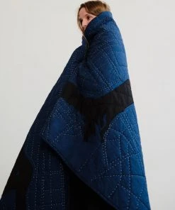 Haptic Lab Home Goods Brooklyn Map Throw Quilt