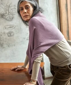 No Nasties Button Poncho Wrap Scarf