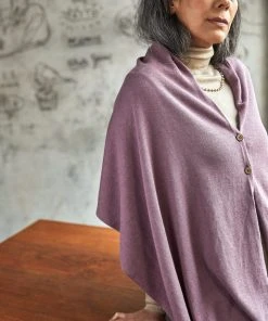 No Nasties Button Poncho Wrap Scarf