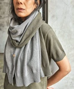 No Nasties Button Poncho Wrap Scarf