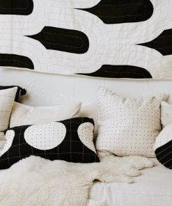 Anchal Canopy Throw Quilt - Charcoal 5 Anchal Canopy Throw Quilt - Charcoal