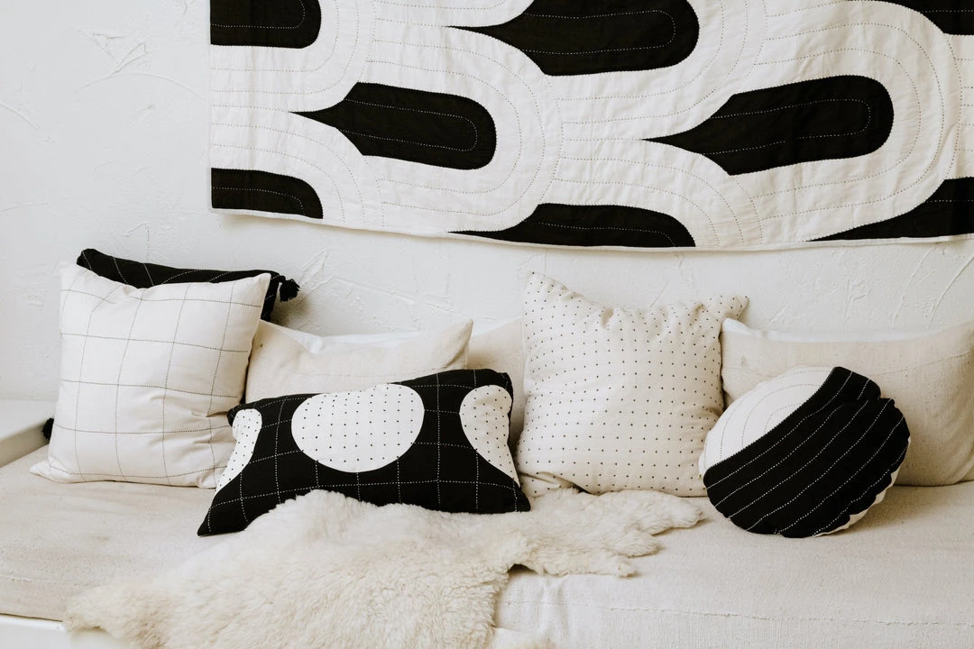 Anchal Canopy Throw Quilt - Charcoal Anchal Canopy Throw Quilt - Charcoal