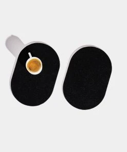 Slash Objects Office Accessories Capsule Recycled Rubber Trivet Duo - Black