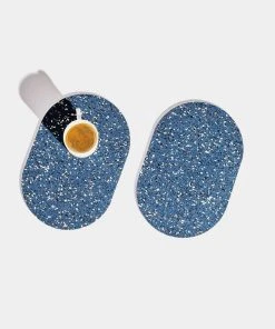 Slash Objects Home Goods Capsule Recycled Rubber Trivet Duo - Royal