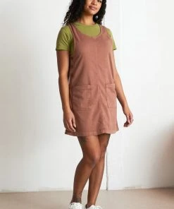 North Of West Caroline Upcycled Jumper Dress - Terracotta Sale