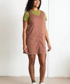 North Of West Caroline Upcycled Jumper Dress - Terracotta Sale