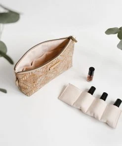 Carry Courage Creator Cork Essential Oils Bag - Cream