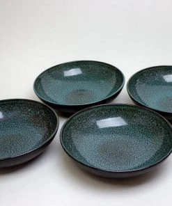 Carthage.Co Kitchen + Dining Zaghwan Stoneware Pasta Bowl Set