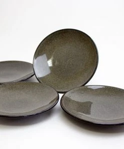 Carthage.Co Zaghwan Stoneware Dessert Plate Set Kitchen + Dining