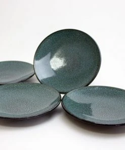 Carthage.Co Zaghwan Stoneware Dessert Plate Set Kitchen + Dining