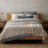 Coyuchi Cascade Matelasse Blanket - Shadow Stripe Home Goods