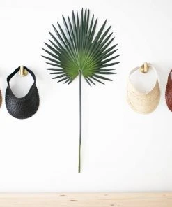 Ceremonia Accessories Palm Leaf Sun Visor - Cream