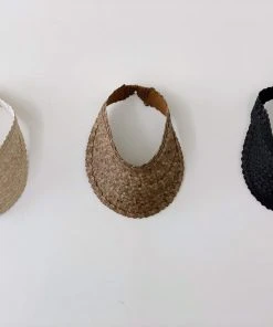 Ceremonia Palm Leaf Sun Visor - Honey Brown Accessories