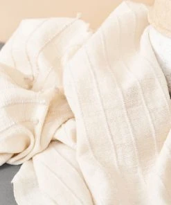 Studio Variously Chalk Merino Throw Blanket