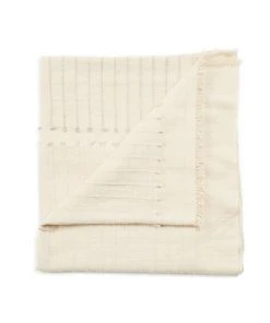 Studio Variously Chalk Merino Throw Blanket