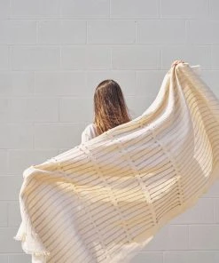 Studio Variously Chalk Merino Throw Blanket