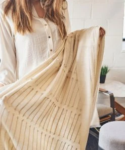 Studio Variously Chalk Merino Throw Blanket