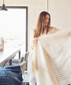 Studio Variously Chalk Merino Throw Blanket