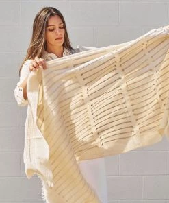 Studio Variously Chalk Merino Throw Blanket