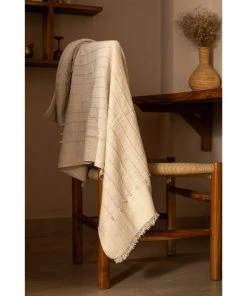 Studio Variously Chalk Merino Throw Blanket