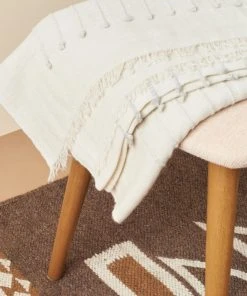 Studio Variously Chalk Merino Throw Blanket