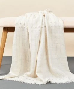 Studio Variously Chalk Merino Throw Blanket