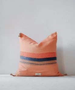 Soil To Studio Chhavi Linen Throw Pillow Cover - Orange Best Sellers