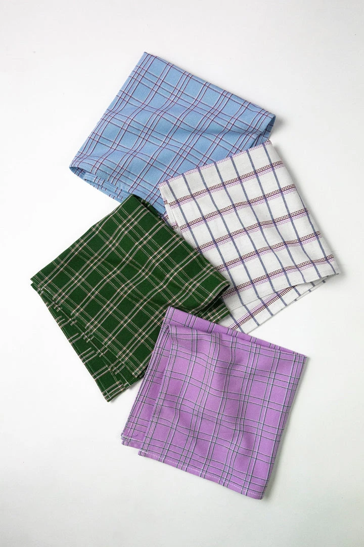 Archive New York Chiapas Plaid Napkin Set Archive New York Chiapas Plaid Napkin Set