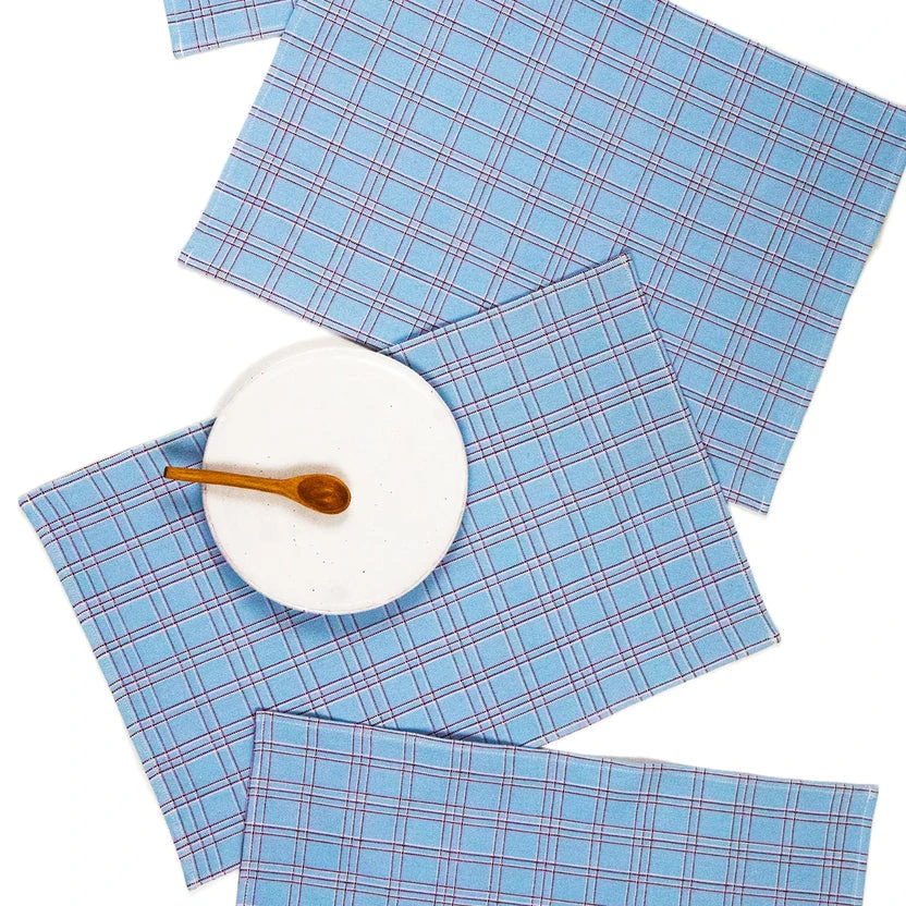 Archive New York Chiapas Plaid Placemat Set Archive New York Chiapas Plaid Placemat Set