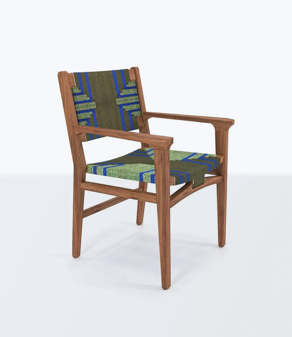 Masaya & Co. Chontales Arm Chair - Emerald Coast Pattern Furniture Masaya & Co. Chontales Arm Chair - Emerald Coast Pattern Furniture