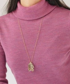 L.Greenwalt Jewelry Special Occasion Christmas Cactus Necklace