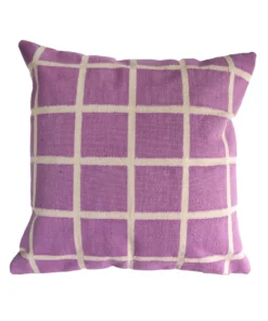 Leah Singh New Arrivals Circle Grid Reversible Throw Pillow Cover