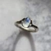 Iron Oxide Classic Oval Moonstone Ring