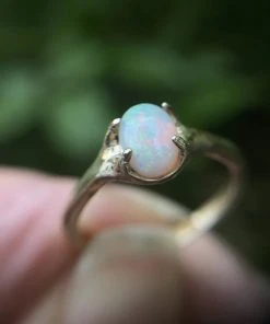 Iron Oxide Classic Oval Opal Ring