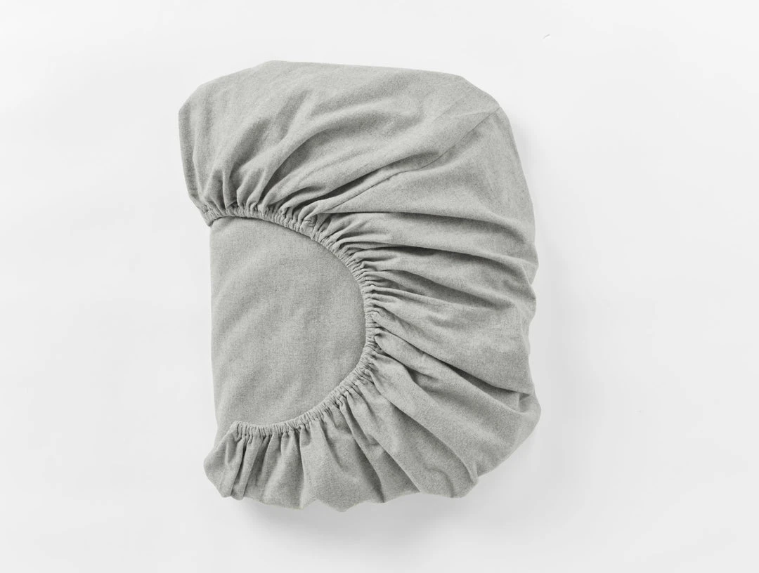 Coyuchi Home Goods Cloud Brushed Flannel Sheet Set - Pale Gray Heather Coyuchi Home Goods Cloud Brushed Flannel Sheet Set - Pale Gray Heather